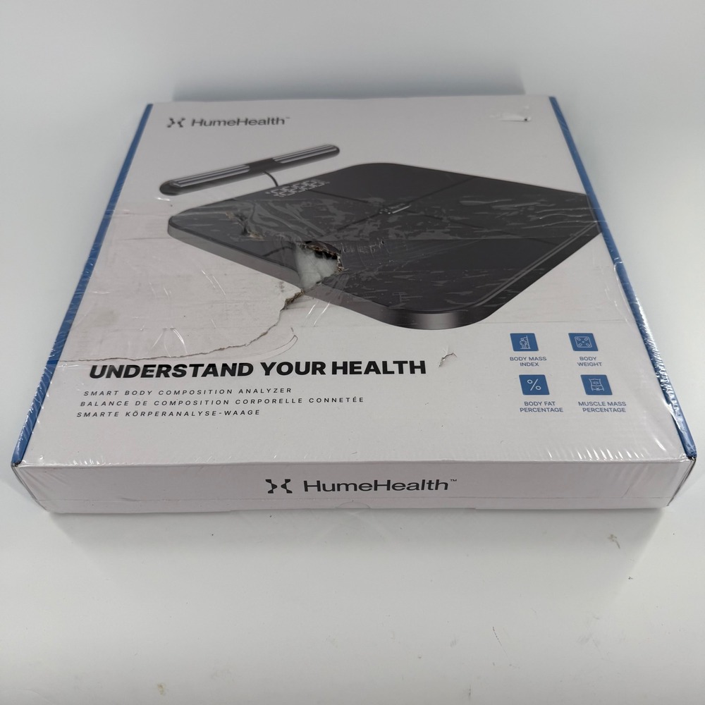 Hume Health Smart Body Composition Analyzer Digital Scale Black HH-BP NEW